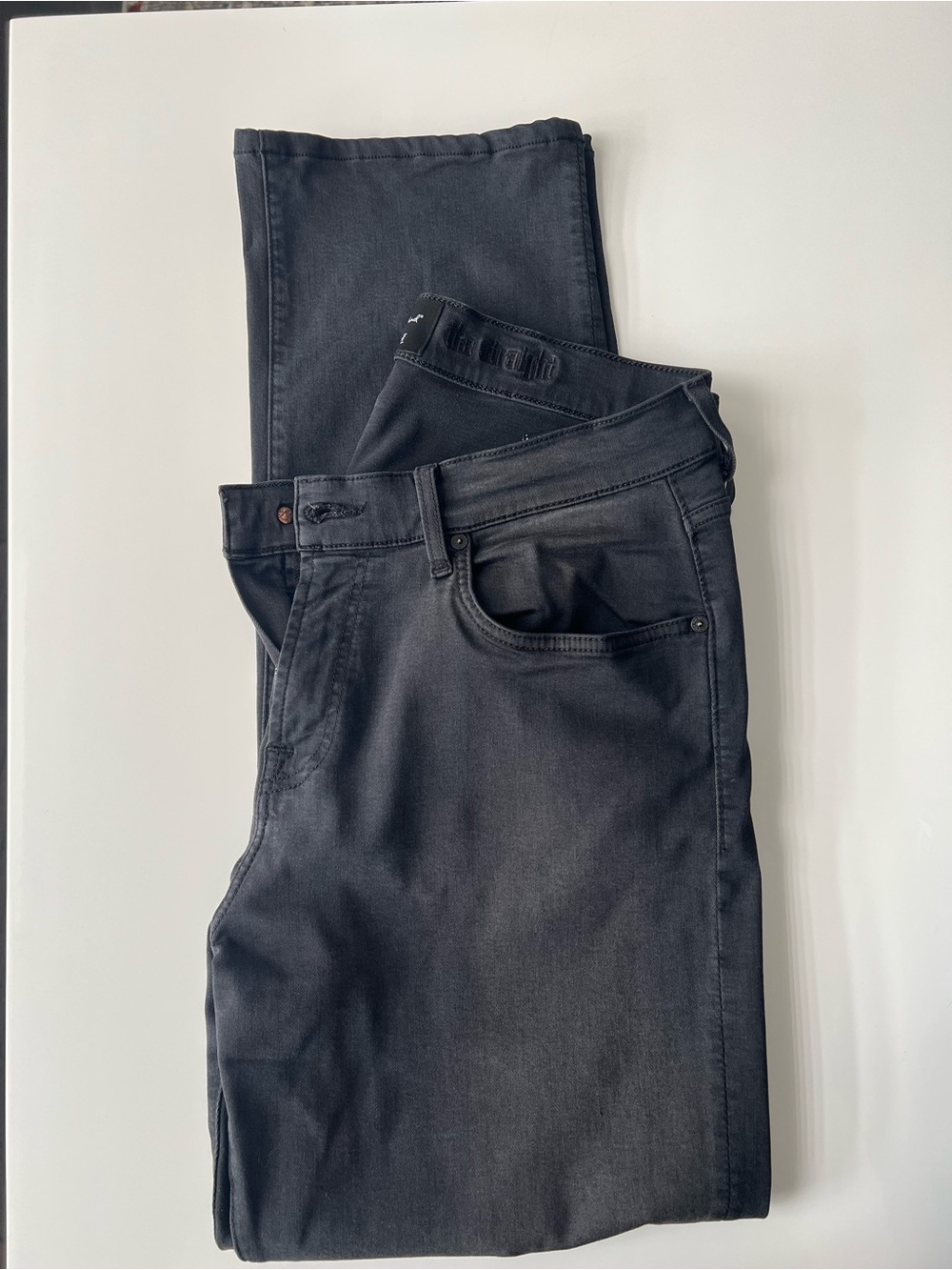 7 For All Mankind Men’s Slim Jeans in Black